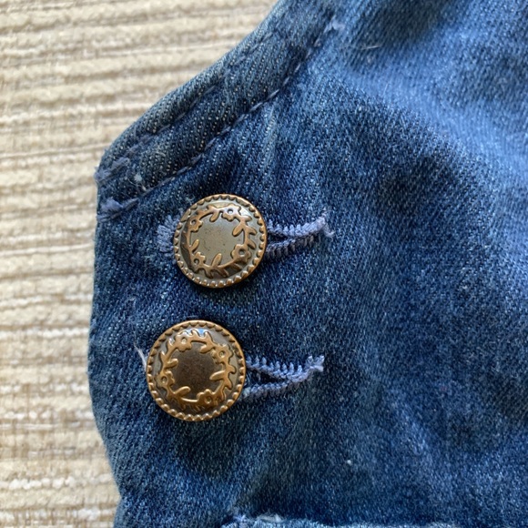 Tahari Dark Blue Denim Overall Dress - 18 months - India Cotton 100% - Picture 4 of 11